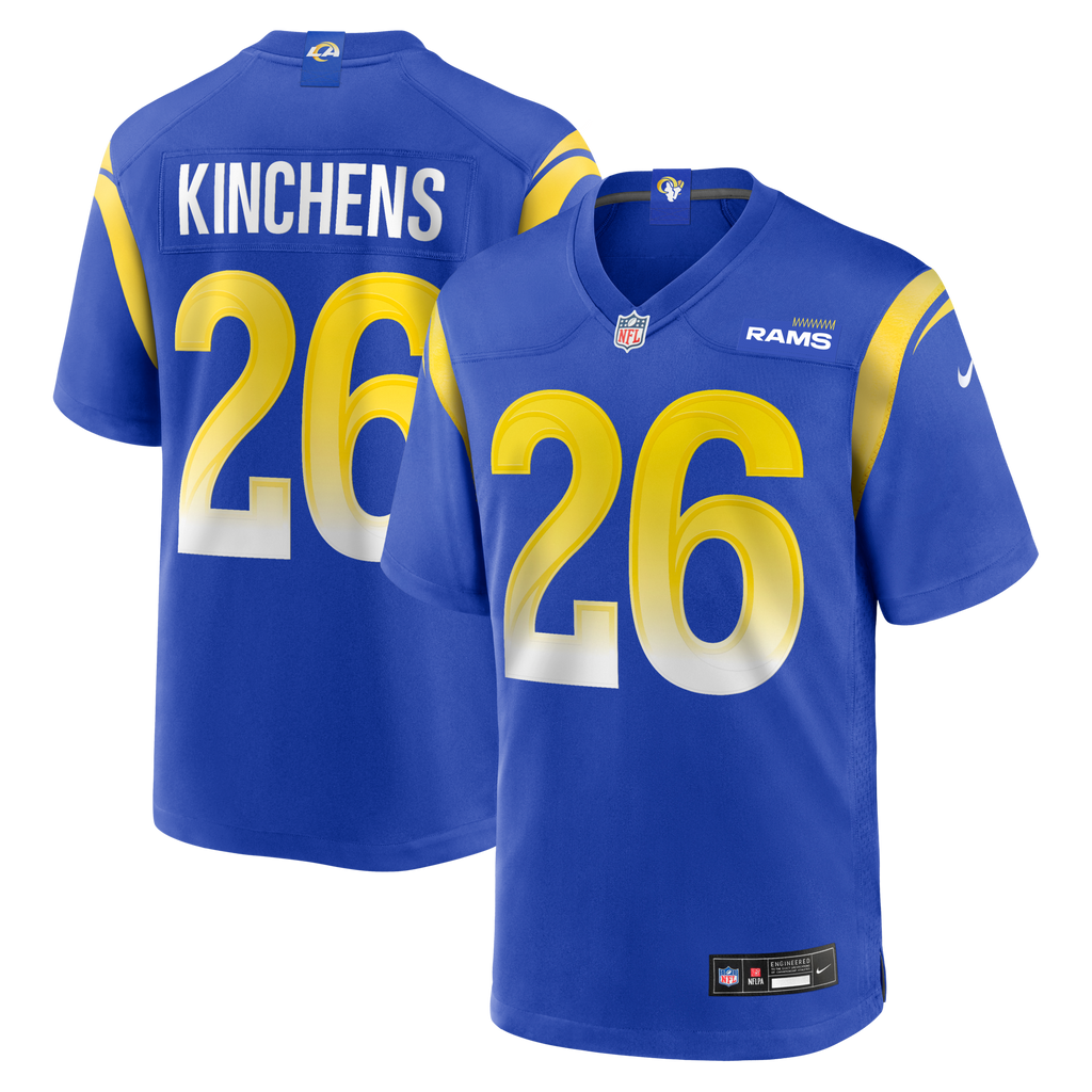 Los Angeles Rams Kamren Kinchens Royal Team Game Football Jersey