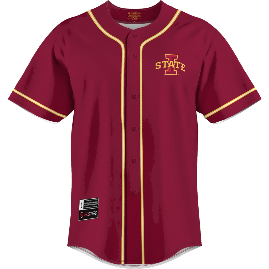 Cardinal Iowa State Cyclones Lightweight Baseball Jersey