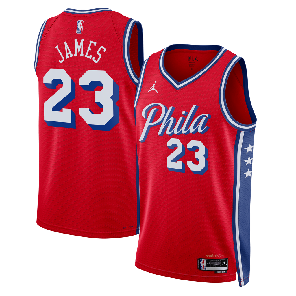 Philadelphia 76ers Statement Edition Swingman Jersey - Red - Lebron James
