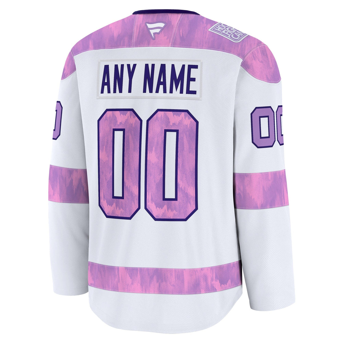 Vegas Golden Knights White 2024 Hockey Fights Cancer Custom Practice Jersey