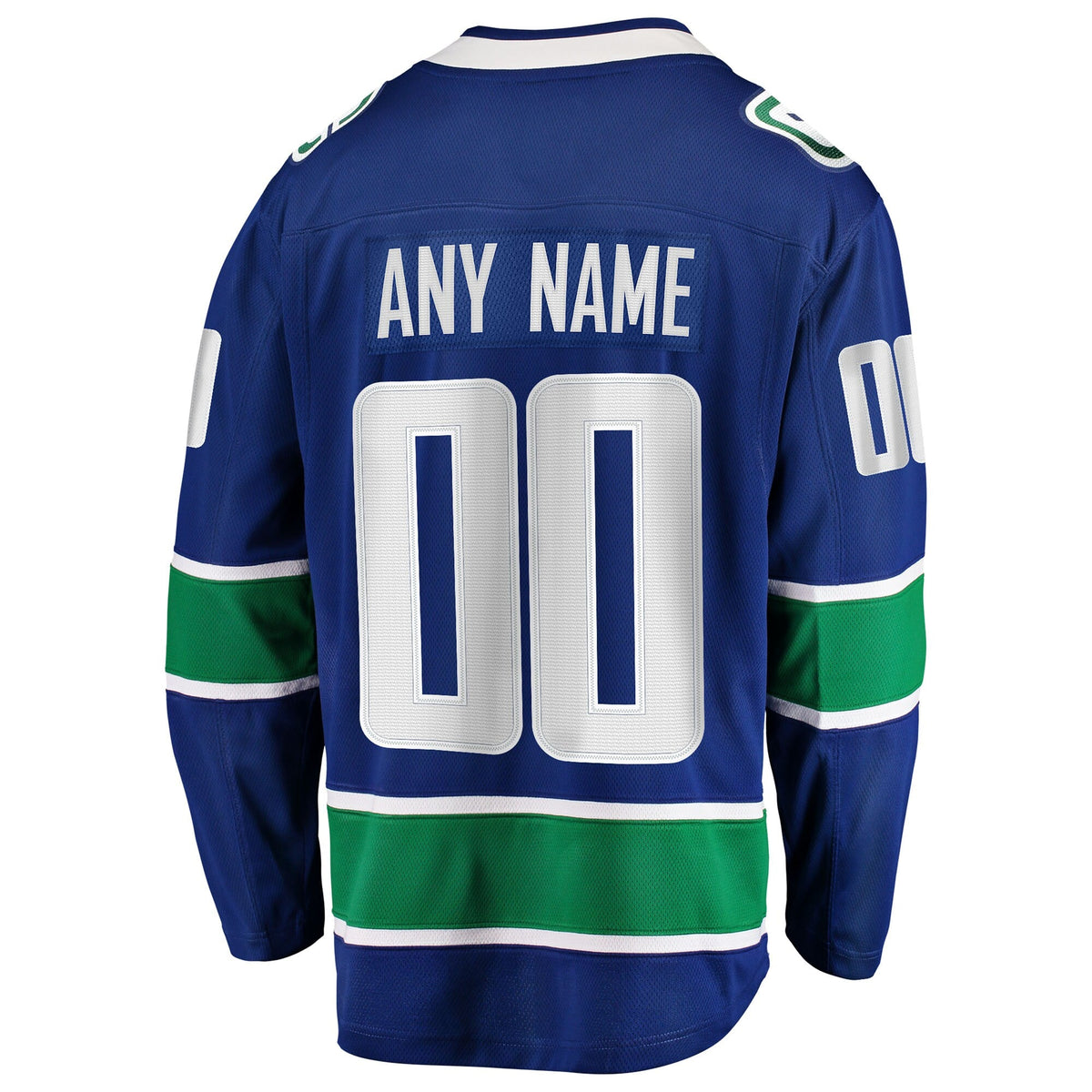 Vancouver Canucks Blue Home Team Breakaway Custom Hockey Jersey