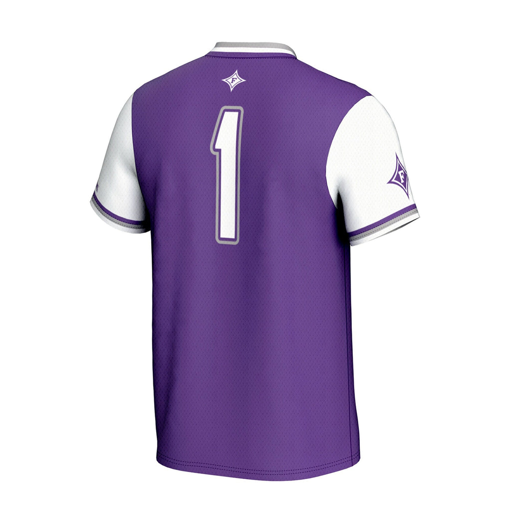 Furman Paladins Lightweight Collegiate Softball Fashion Jersey - Purple