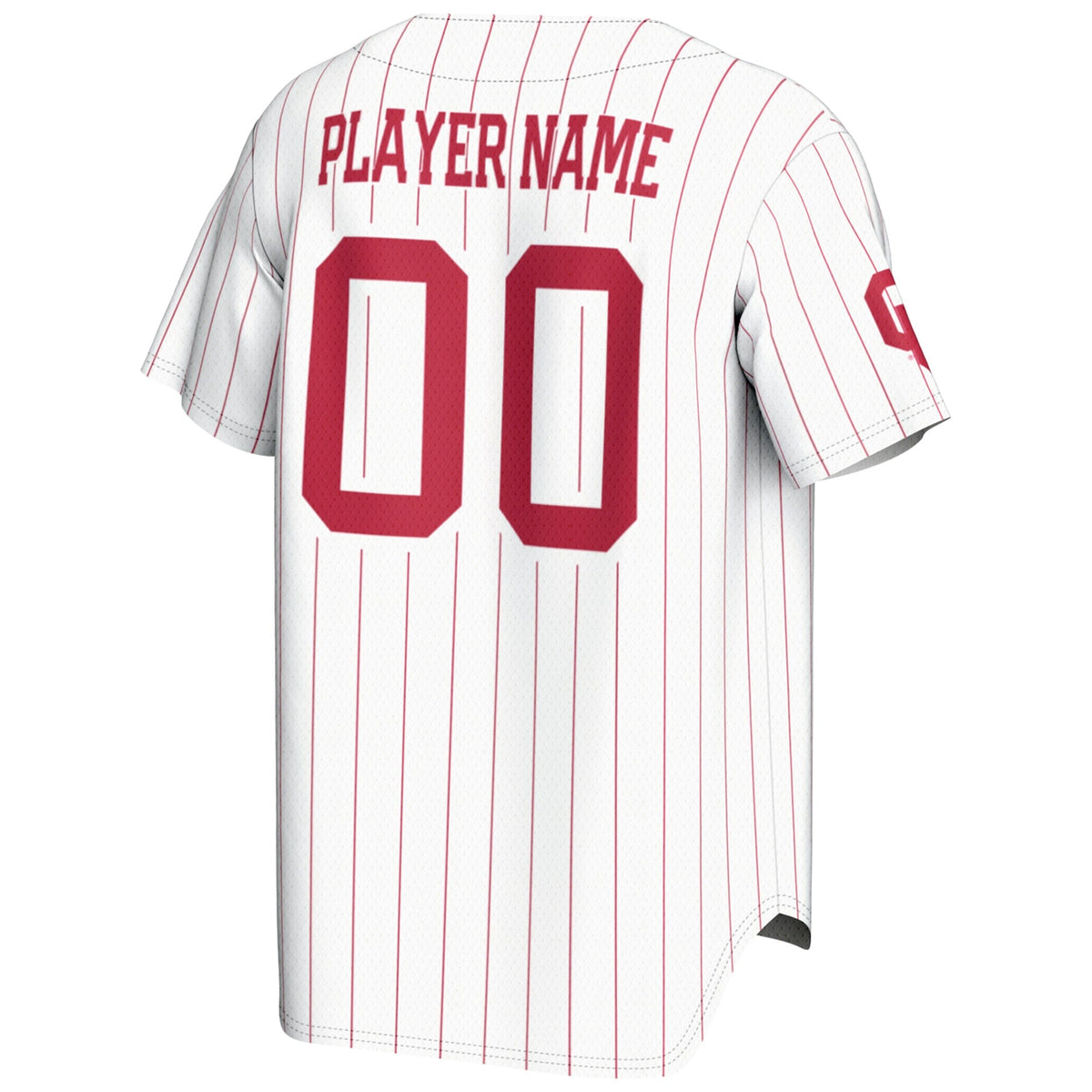 Oklahoma Sooners NIL Pick-A-Player Lightweight Baseball Jersey - White