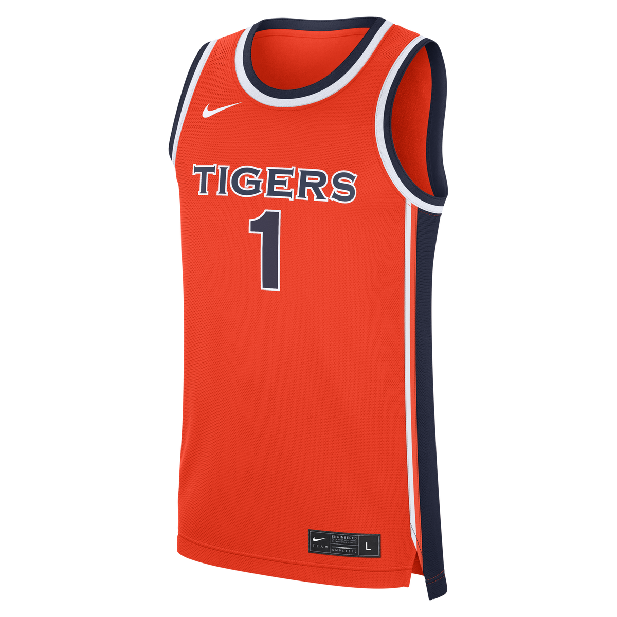 Orange Auburn Tigers #1 Alternate War Eagle Replica Basketball Jersey