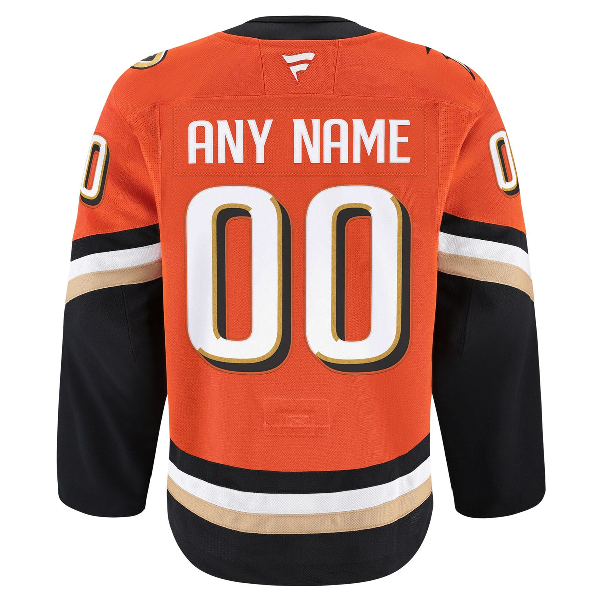 Anaheim Ducks Orange Home Pro Custom Jersey