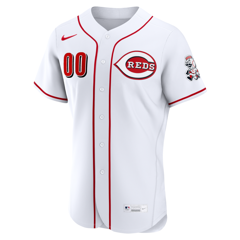 Cincinnati Reds White Home Custom Baseball Jersey