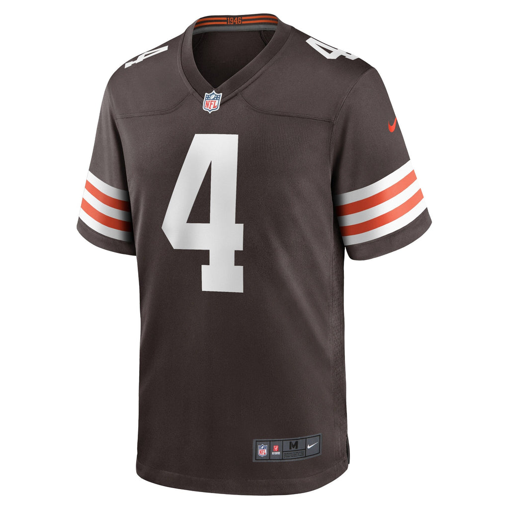 Cleveland Browns Deshaun Watson Brown Game Football Jersey