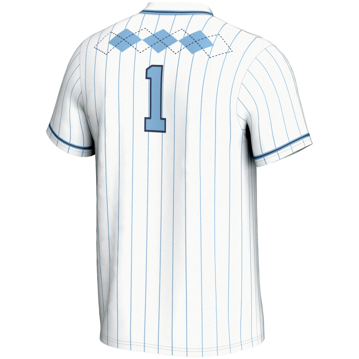 #1 North Carolina Tar Heels Lightweight Softball Jersey - White