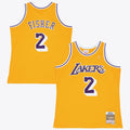 Los Angeles Lakers Derek Fisher 1996 Swingman Jersey - Light Gold