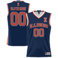 Illinois Fighting Illini Lightweight NIL Pick-A-Player Basketball Jersey - Navy