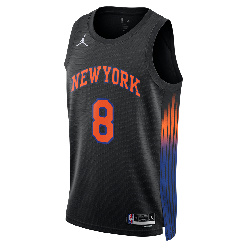 New York Knicks Statement Edition Jersey - Black - OG Anunoby