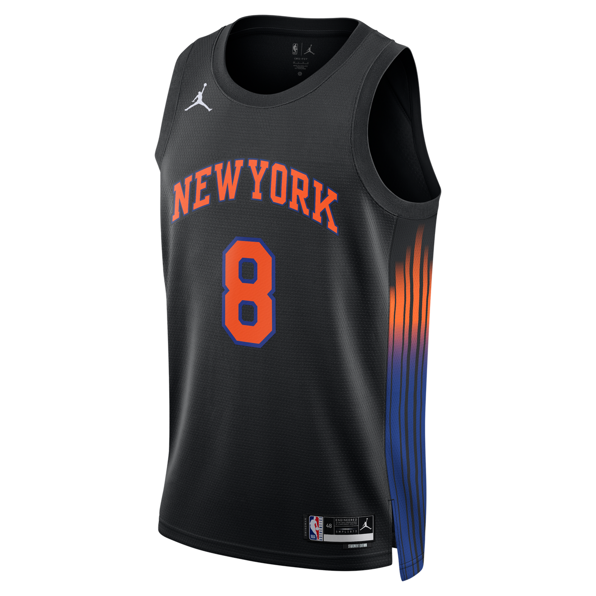New York Knicks Statement Edition Jersey - Black - OG Anunoby