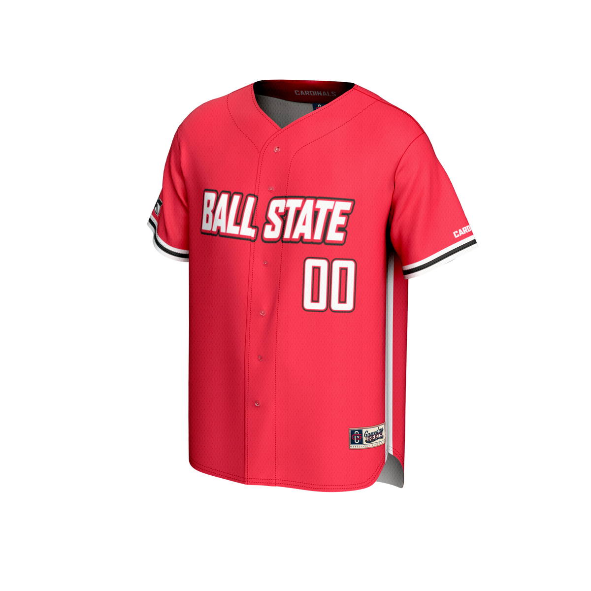Ball State Cardinals NIL Pick-A-Player Lightweight Baseball Jersey - Cardinal