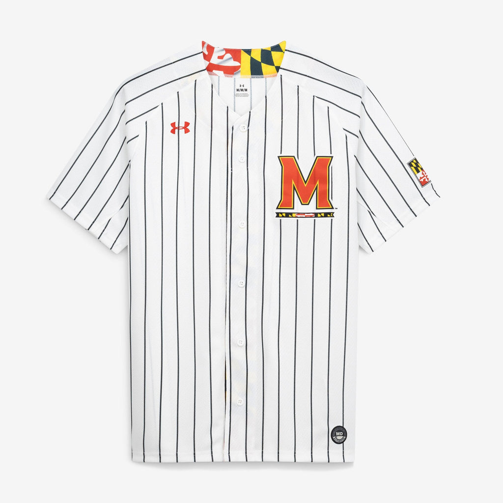 White Maryland Terrapins Replica Baseball Jersey
