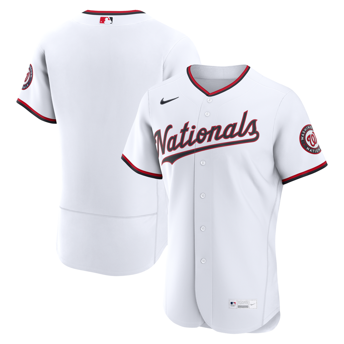 Washington Nationals White Home Baseball Jersey