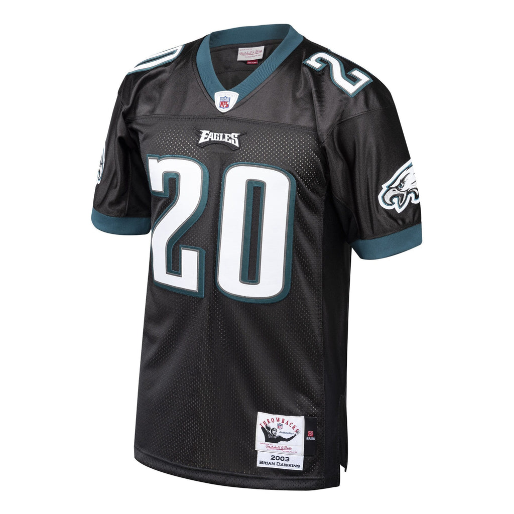Philadelphia Eagles 2003 Brian Dawkins Black Throwback Retired Player Football Jersey