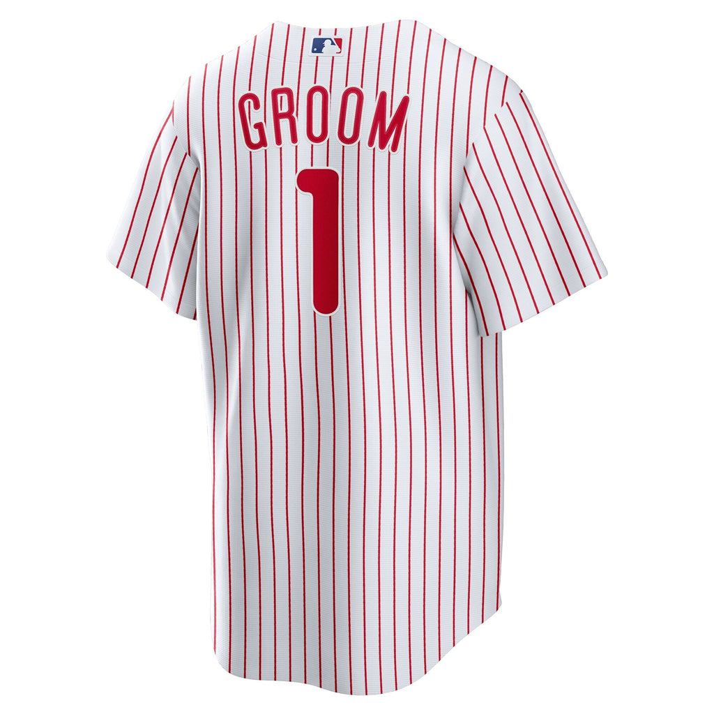 Philadelphia Phillies White #1 Groom Home Replica Baseball Jersey