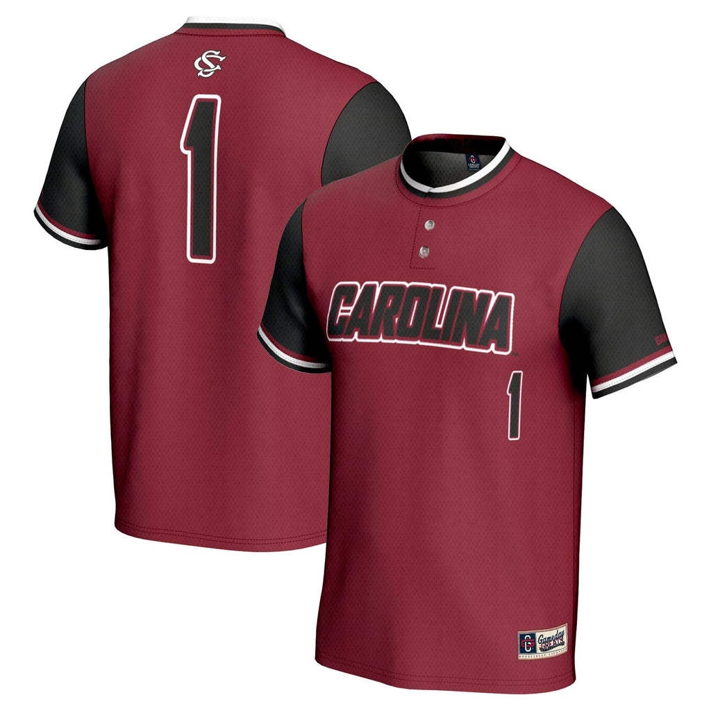 #1 South Carolina Gamecocks Lightweight Softball Jersey - Garnet