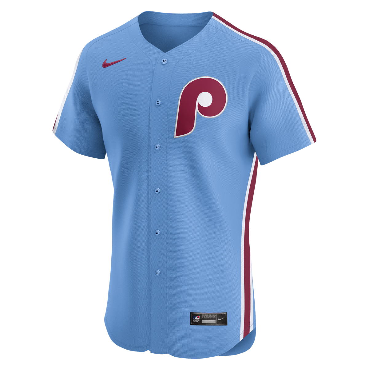 Philadelphia Phillies Light Blue Alternate Elite Baseball Jersey
