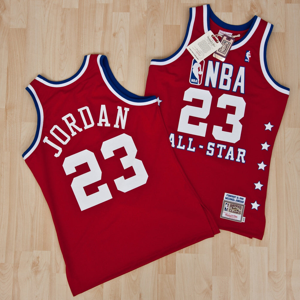 NBA All-Star East Michael Jordan 1989 Jersey - Red