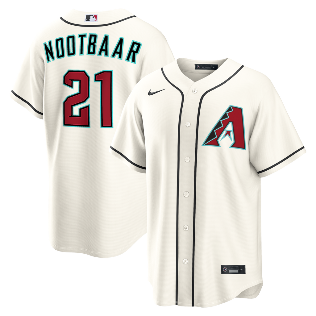 Arizona Diamondbacks Lars Nootbaar Cream Home Replica Baseball Jersey