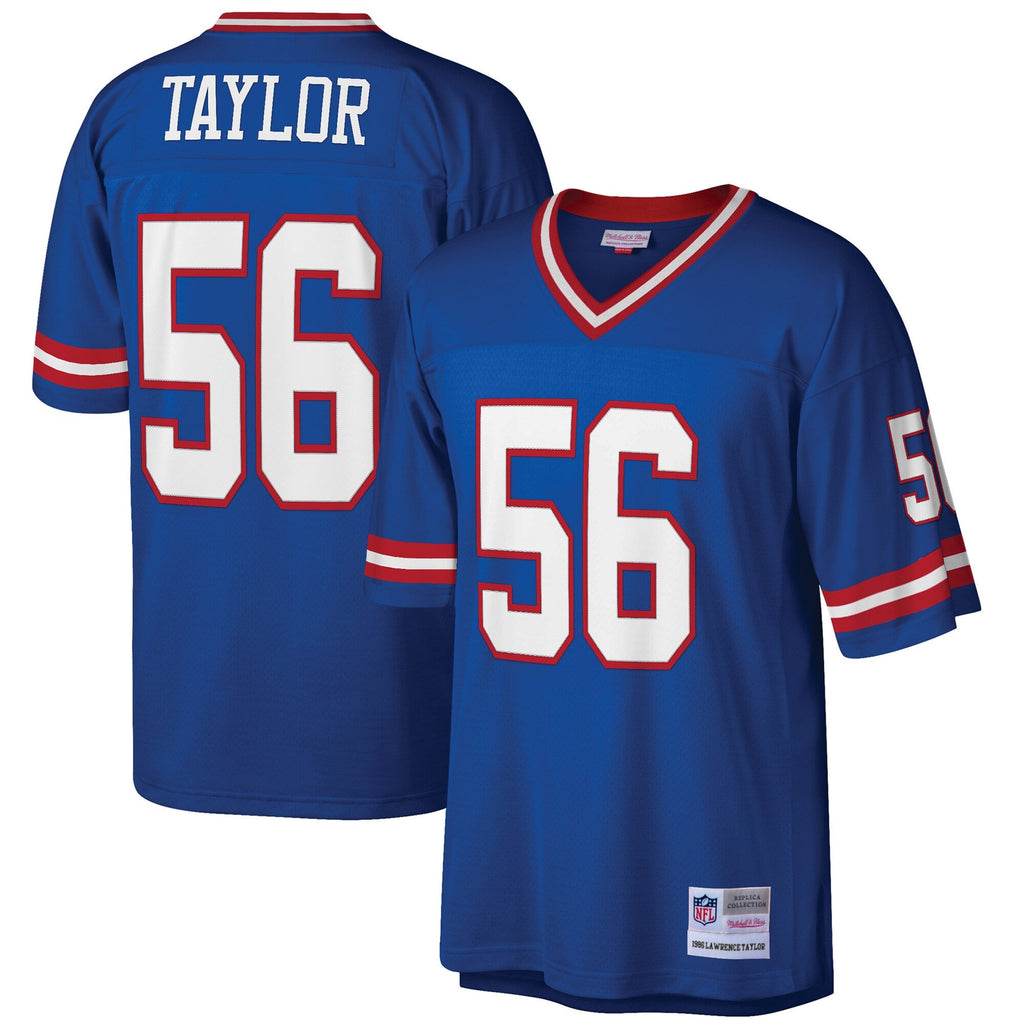 New York Giants Lawrence Taylor Royal Big & Tall 1986 Retired Player Replica Football Jersey