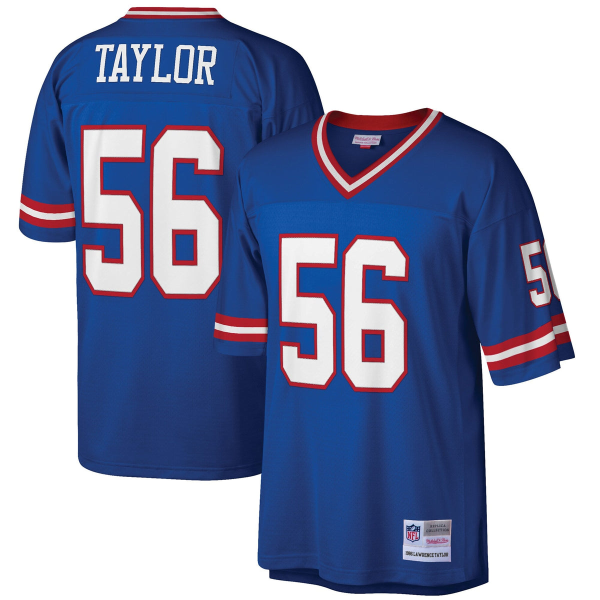 New York Giants Lawrence Taylor Royal Big & Tall 1986 Retired Player Replica Football Jersey