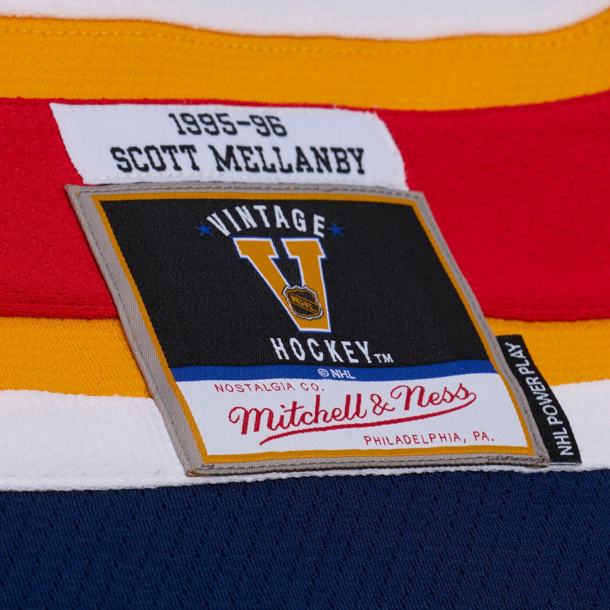 Florida Panthers Scott Mellanby White 1996 Power Play Jersey