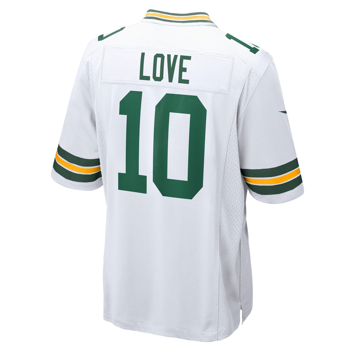 Green Bay Packers Jordan Love White Game Football Jersey