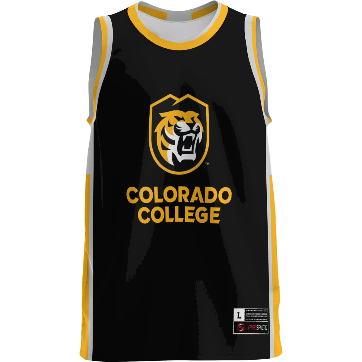 Colorado College Tigers Lightweight Basketball Jersey - Gold