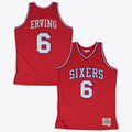 Philadelphia 76ers Julius Erving 1982 Swingman Road Jersey - Scarlet