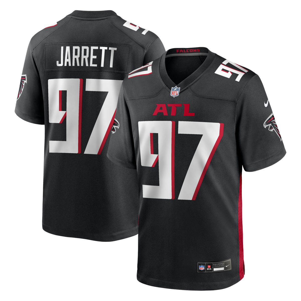 Atlanta Falcons Grady Jarrett Black Game Player Football Jersey