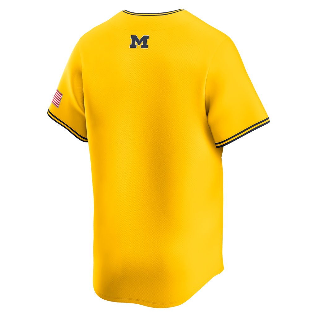 Maize Michigan Wolverines Alternate Limited Baseball Jersey