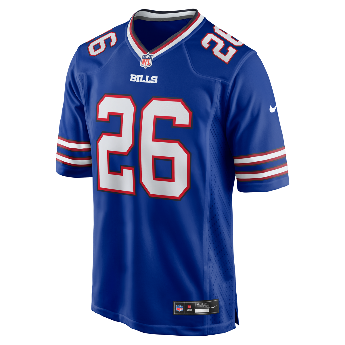 Buffalo Bills Ty Johnson Royal Team Game Football Jersey