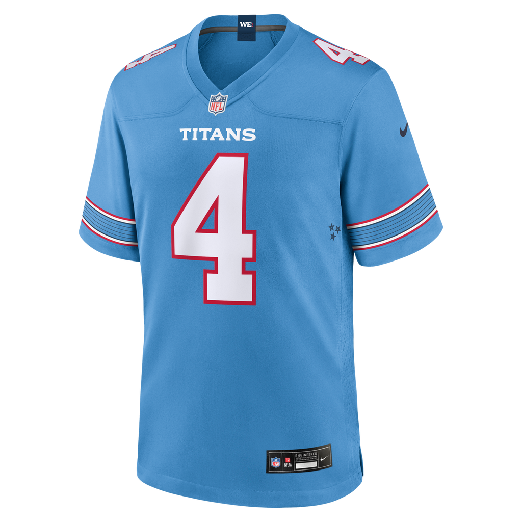 Tennessee Titans Wan'Dale Robinson Light Blue Team Game Football Jersey