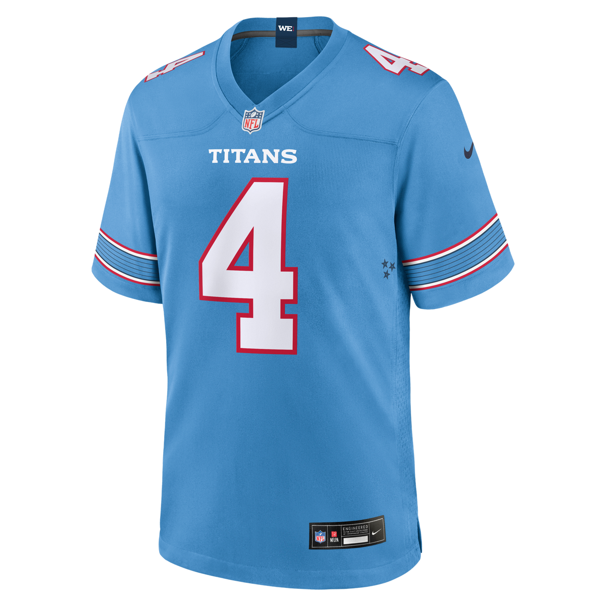 Tennessee Titans Wan'Dale Robinson Light Blue Team Game Football Jersey