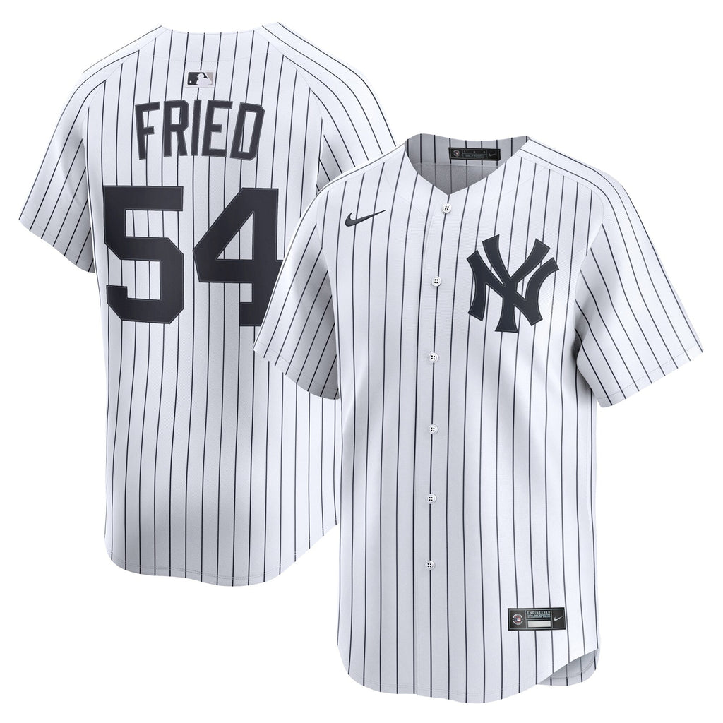 New York Yankees Max Fried White Home Limited Player Baseball Jersey