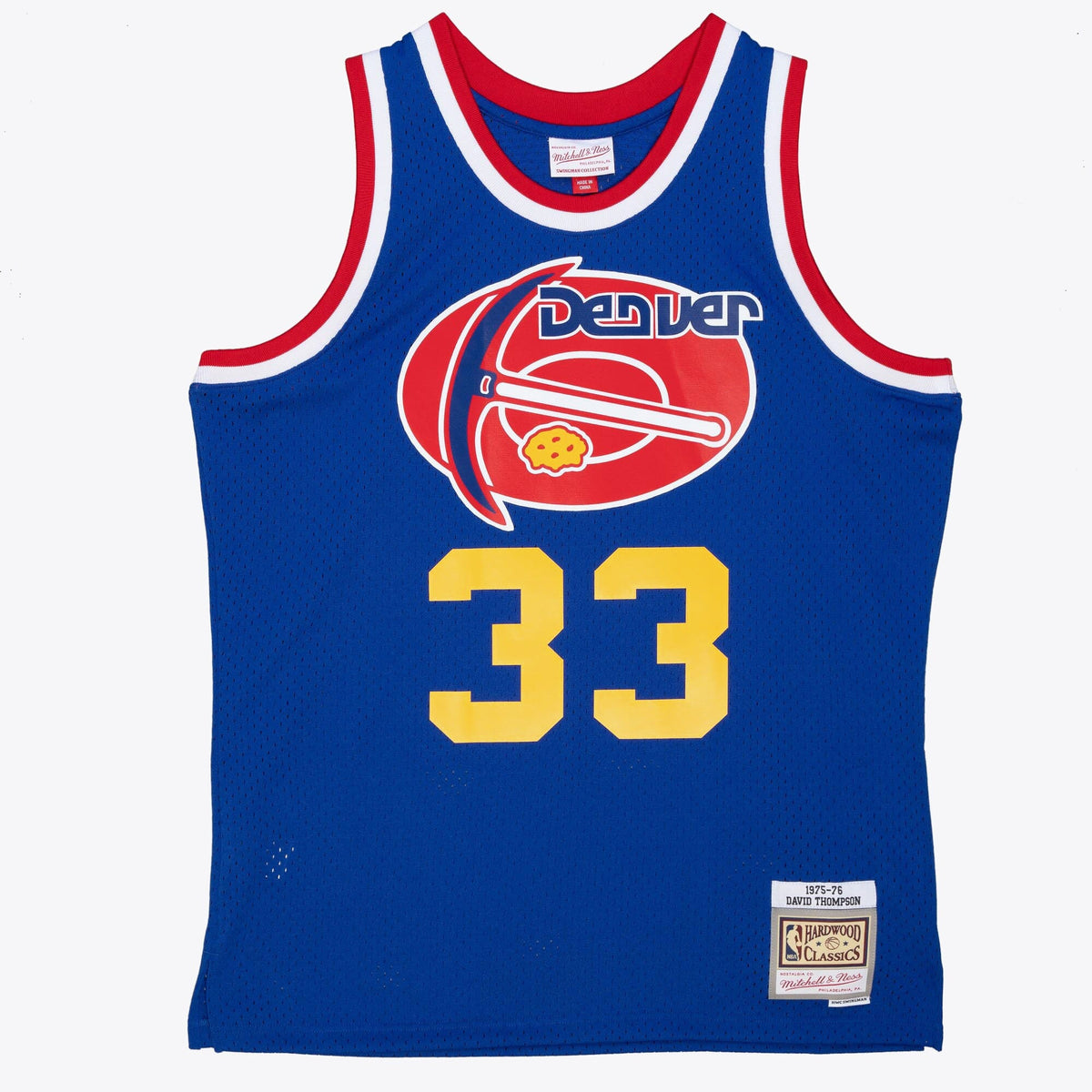 Denver Nuggets David Thompson 1975 Dark Jersey - Royal Blue