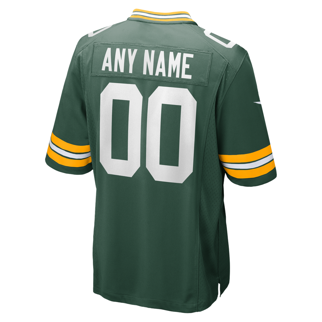 Green Bay Packers Green Custom Game Football Jersey