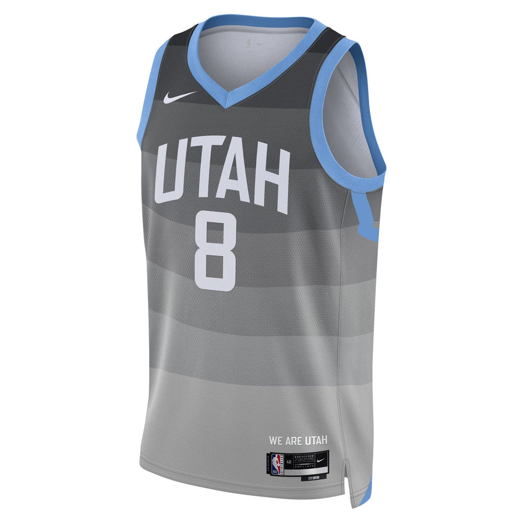 Utah Jazz 2025/26 City Edition Swingman Jersey - Gray - Isaiah Collier