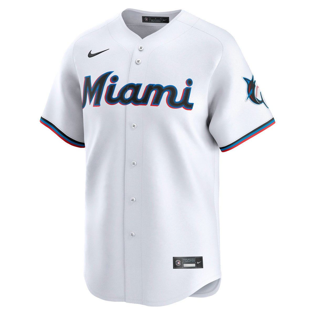 Miami Marlins White Home Limited Baseball Jersey