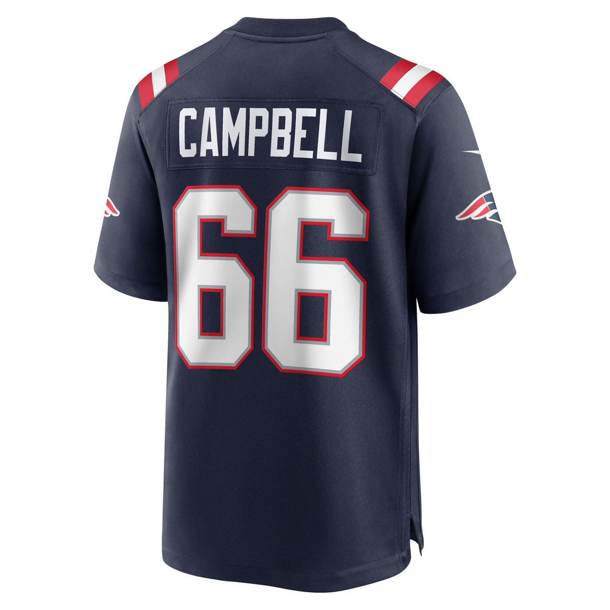 New England Patriots Will Campbell Navy Team Game Football Jersey