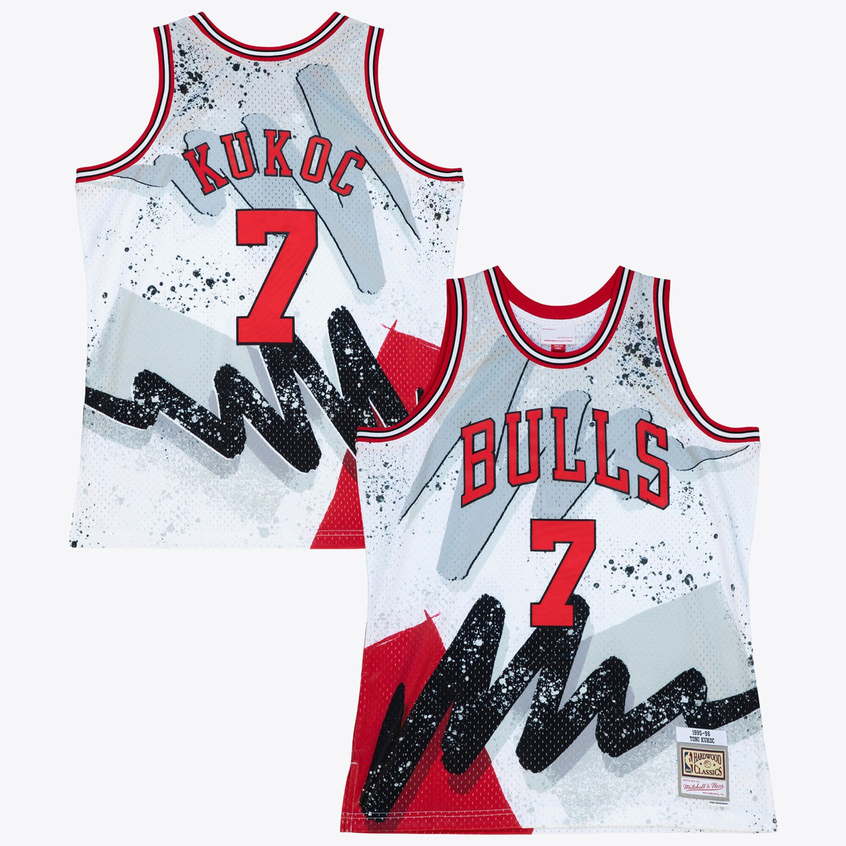 Chicago Bulls Toni Kukoc 1995-96 Hyper Hoops Swingman Jersey - White