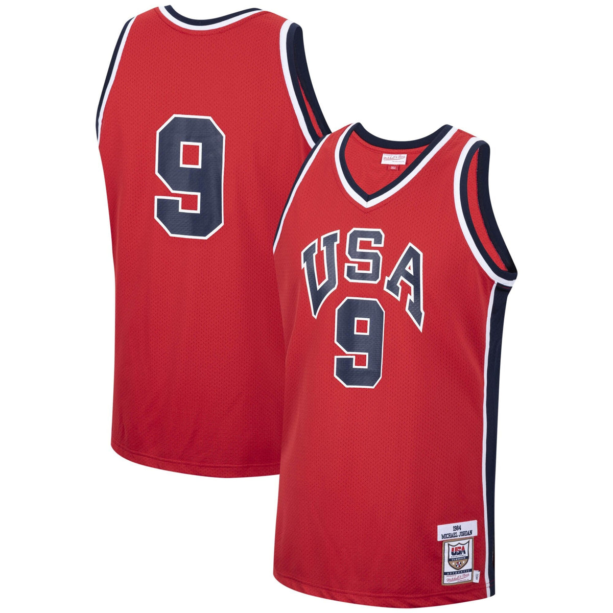 USA 1984 Michael Jordan USA Basketball Alternate Jersey - Red
