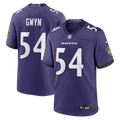 Baltimore Ravens Jovaughn Gwyn Purple Team Game Football Jersey
