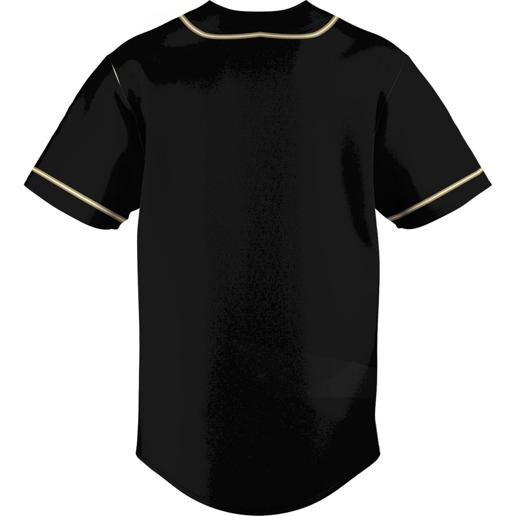 Oakland Golden Grizzlies Lightweight Baseball Jersey - Black