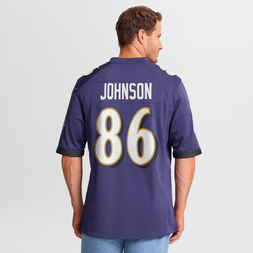Baltimore Ravens Cornelius Johnson Purple Team Game Football Jersey
