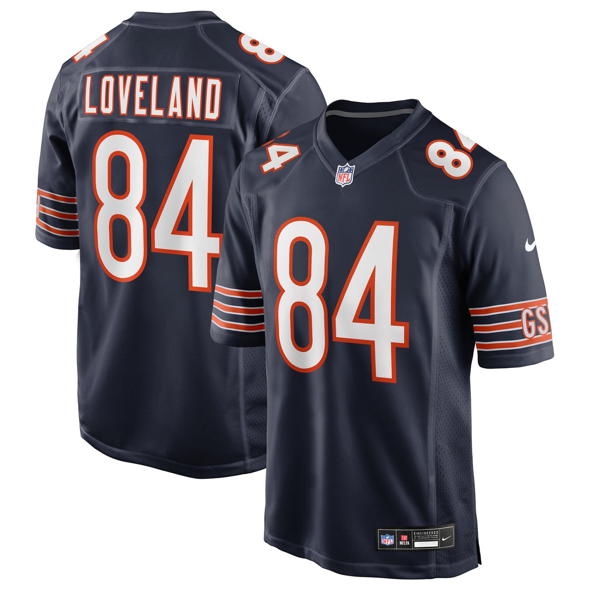 Chicago Bears Colston Loveland Navy Team Game Football Jersey