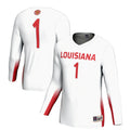 #1 Louisiana Ragin' Cajuns Lightweight Volleyball Jersey - White