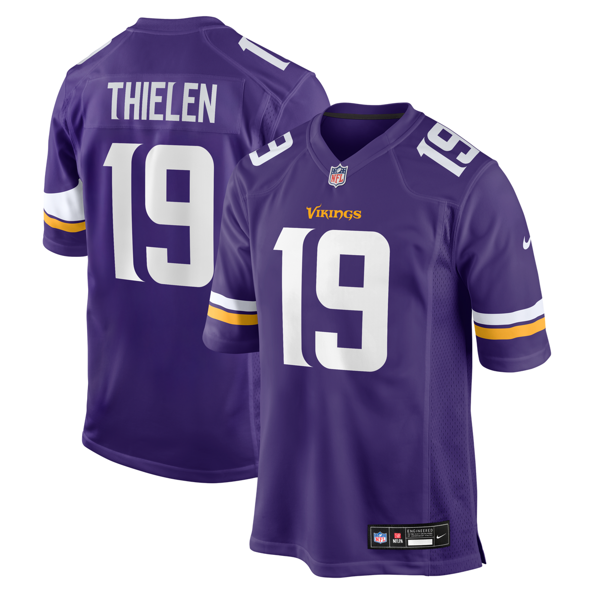 Minnesota Vikings Adam Thielen Purple Game Football Jersey